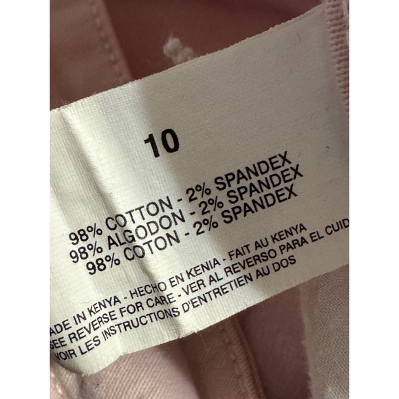 Gloria Vanderbilt Pink Cropped Pants Capri Stretch Cotton 10 - Picture 7 of 7